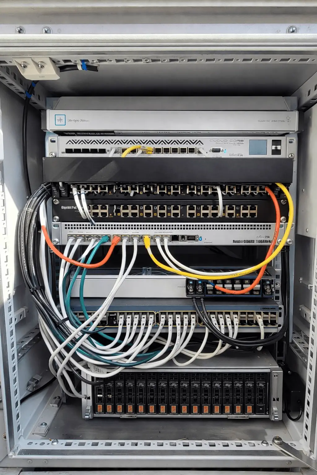 Climatized racks and routers managed by WiseIT